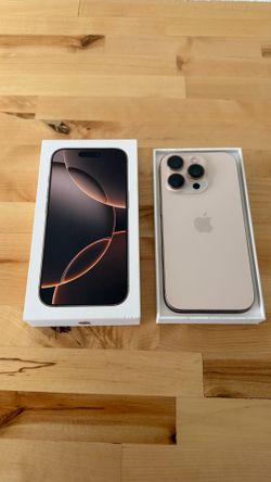 Unlocked iPhone 16 Pro 256GB Desert Titanium - READ