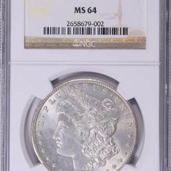 190O-O Morgan Silver Dollar NGC Mint State 64