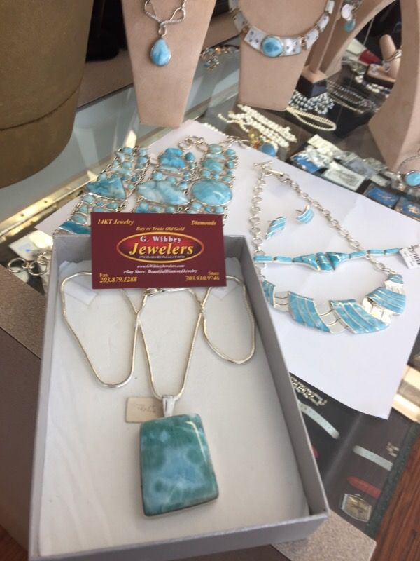 Sterling Silver & larimar 24