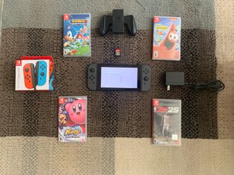 Nintendo Switch Bundle - 5 Games, Extra Joy-Cons & Accessories