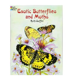 Exotic Butterflies and Moths (Dover Nature Coloring Book) (Add $4 for shipping)