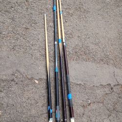 Old Pool Sticks 