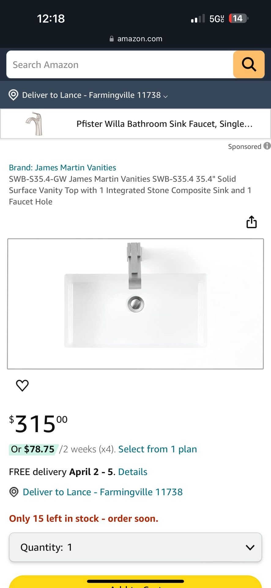 James Martin Vanitie Top