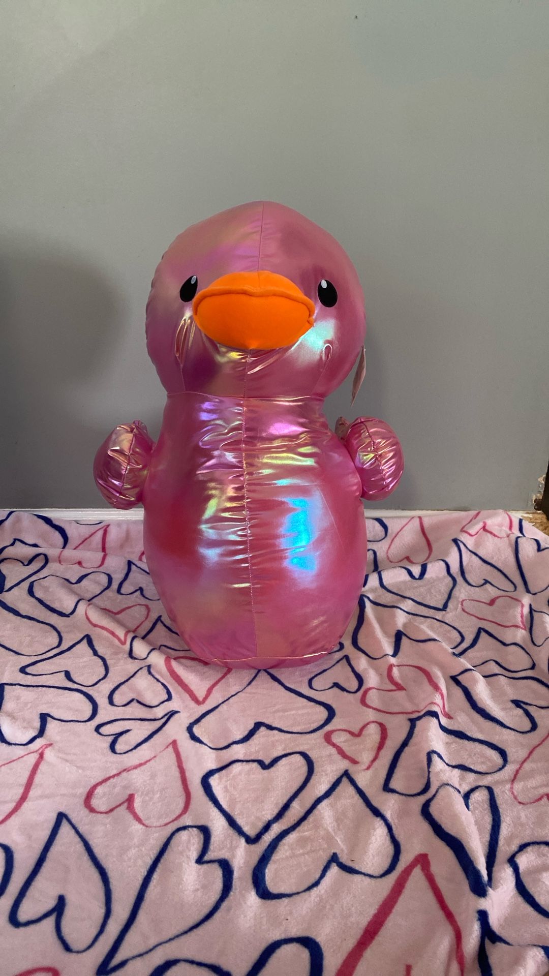 Large Duck Plush Pink