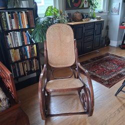 Vintage Thonet style Bentwood rocking Chair 