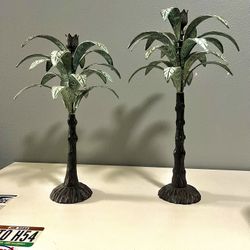 Tommy Bahamas Palm Tree Candle Stick Holder. 