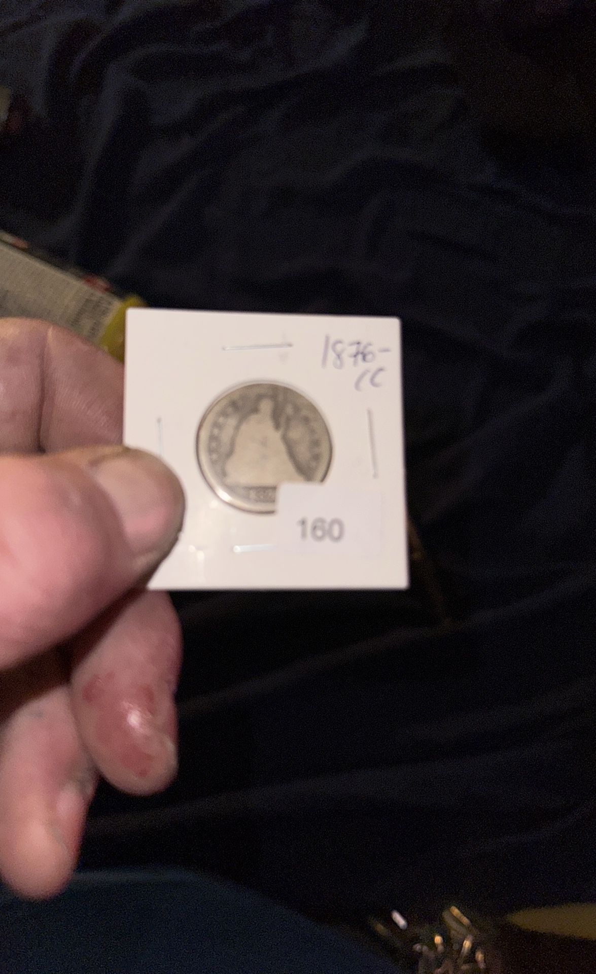 1876 Carson City Seated $.25 Piece