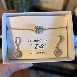 6 Bridesmaids Jewelry Gift box Set