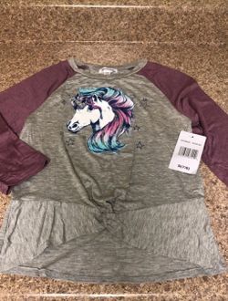 Unicorn tee new with tag size 7/8