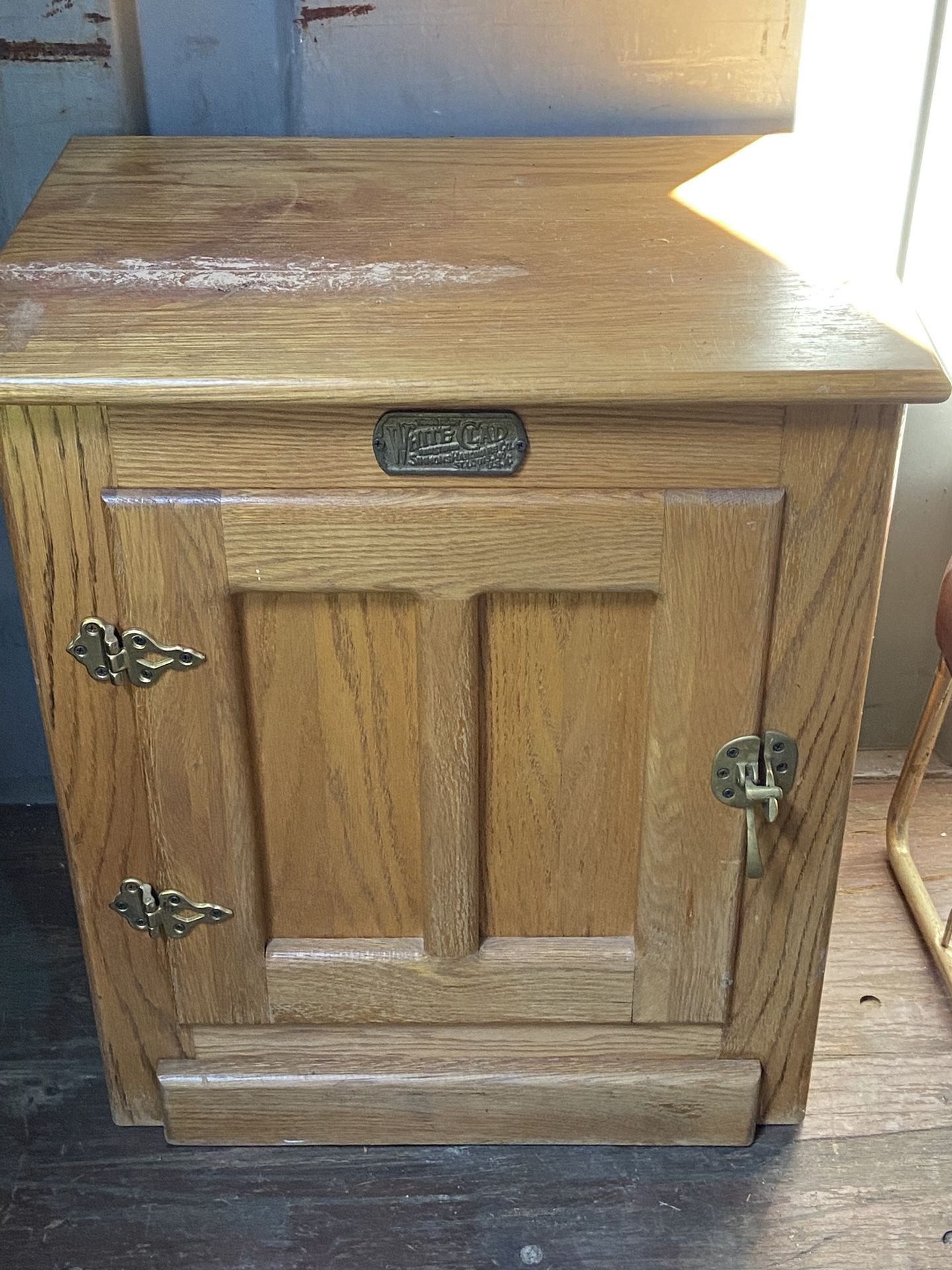 White Clad Oak End Table