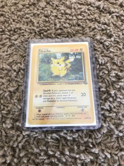 Pikachu Pokémon Card 1st Edition Jungle Set Mint Condition