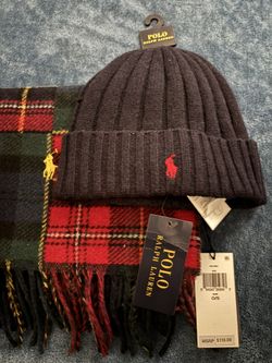 Polo Cotton Scarf & Beanie 