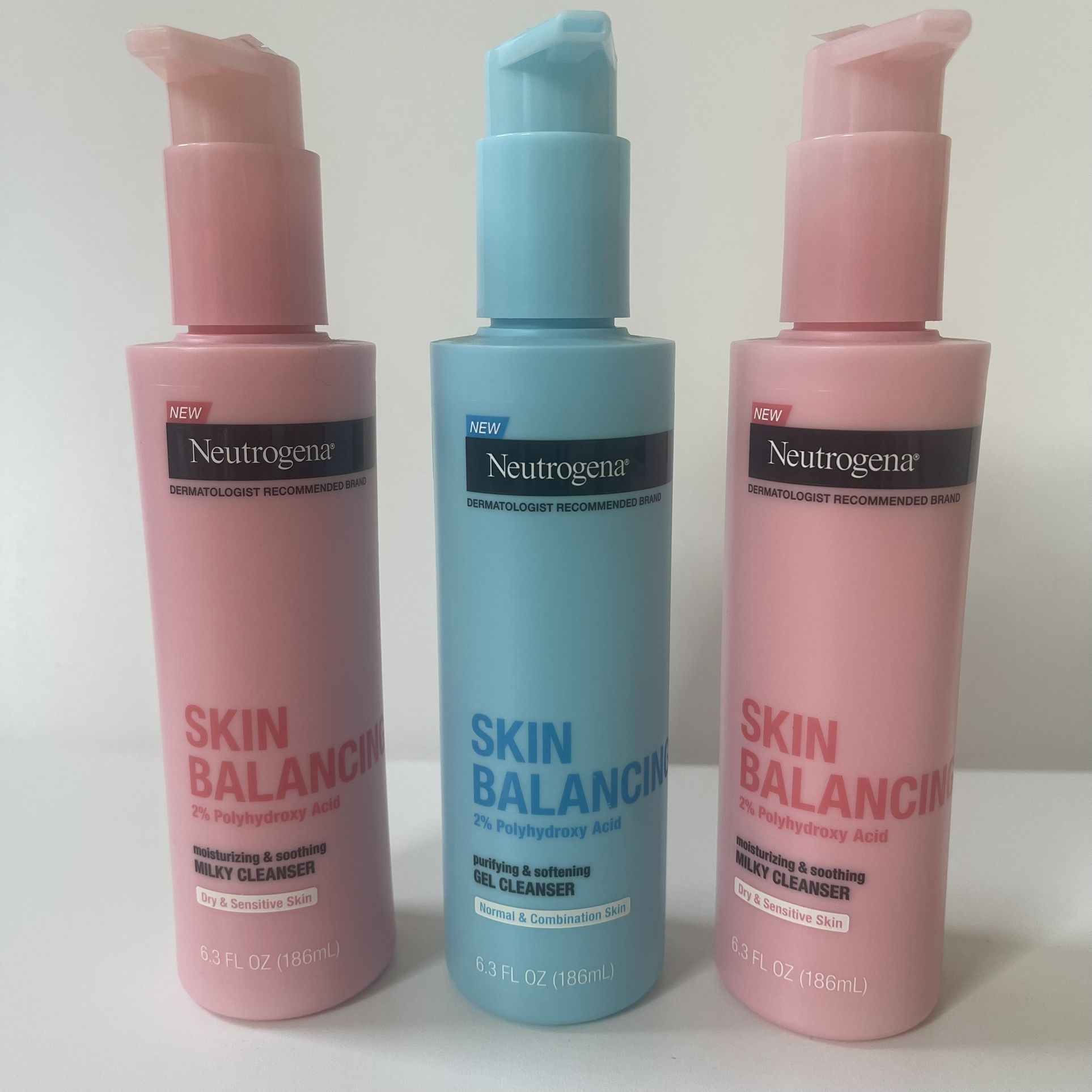 Neutrogena Skin Balancing Milky Cleanser; 2% Polyhydroxy Acid, 6.3 oz (3) For $15 ( $19.49each At Walmart )