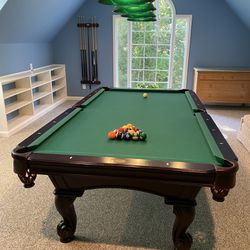 Pool Table and Billiard Chairs