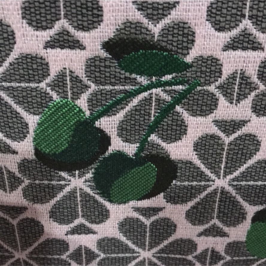 Kate Spade Flower Jaguar  Market Tote Bag Canvas Leather 