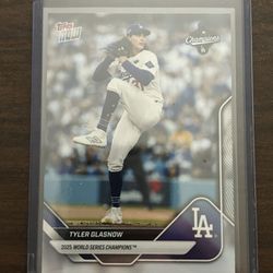 Dodgers Tyler Glasnow World Series SP baseball card