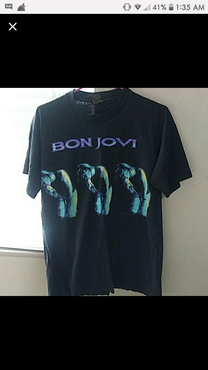 Bonjovi, exile & eric Clapton tour shirts