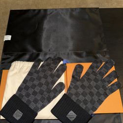 Louis Vuitton Men’s Damier Gloves
