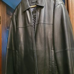 Men’s Claiborn Lambskin Black Leather Jacket