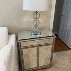 Nightstand And Lamp