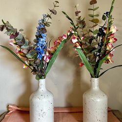 2 Hearth &  Hand Magnolia Vases 