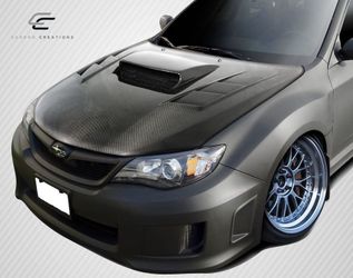 Blemished 2008-2011 Subaru Impreza 2008-2014 WRX STI Carbon Creations DriTech C-1 Hood - 1 Piece