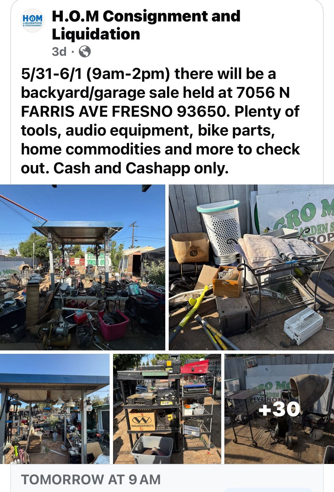 Yard sale