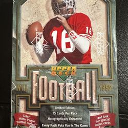  1992 Upper Deck NFL Football Cards – Factory Sealed Box | $50
