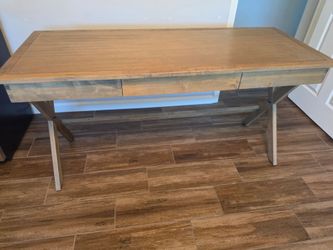 Wood Writing Desk with Drawer