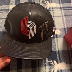 Blazers Rare Signed Hat For Cheap!price Negotiable 