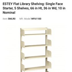 Complete 8 Unit Library shelving Set.  Like New! Complete Set. Super Strong, 