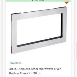 30 Inch Stainless Steel Microwave Oven Built In Trim 