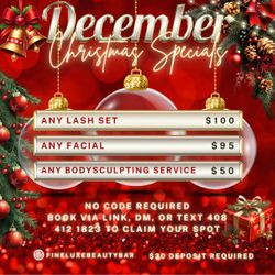 Lash Extensions, Facials, Bodysculpting Services 