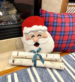 Birchwood Logs Christmas Decor with Your Choice of Ribbon!