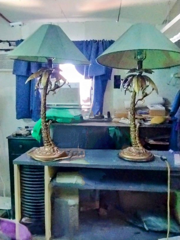 Rare Fredrick Cooper Brass Lamps