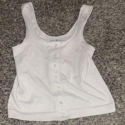 White Tank Top Size M