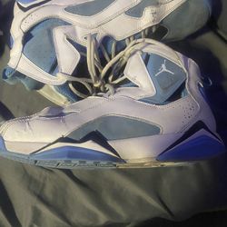 Size 11 Blue And White Jordan’s/ Size 10 Black And White Barely Used Shoes With Wheels
