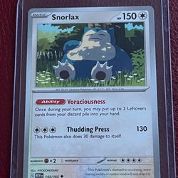 Snorlax 143/165 - Pokemon TCG Scarlet & Violet 151 (2023) - Near Mint (NM)