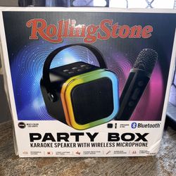 Rolling Stone Party Box Bluetooth Speaker And Karaoke Voice Changing Effects