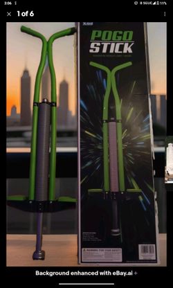 New Bounce Soft XOOTZ Easy Sport Pogo Stick, Neon Green for Ages 9+ Up To 140lbs