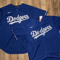 New men’s large & XL Nike LA dodgers blue Jersey 