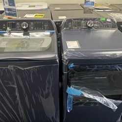 GE Profile 5.3 Top Load Washer/Gas Dryer