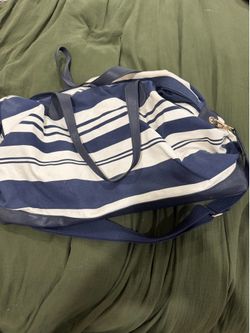 Blue and white large bag