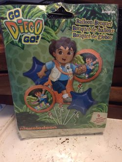 Go Diego Go Mylar Balloon Bouquet