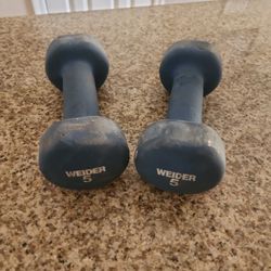 2 Weider 5 Lb Dumbbells