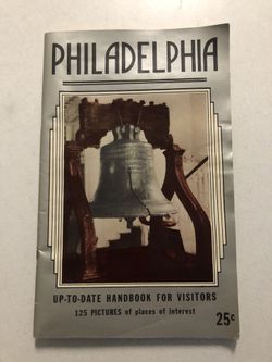 1952 Philadelphia handbook for visitors