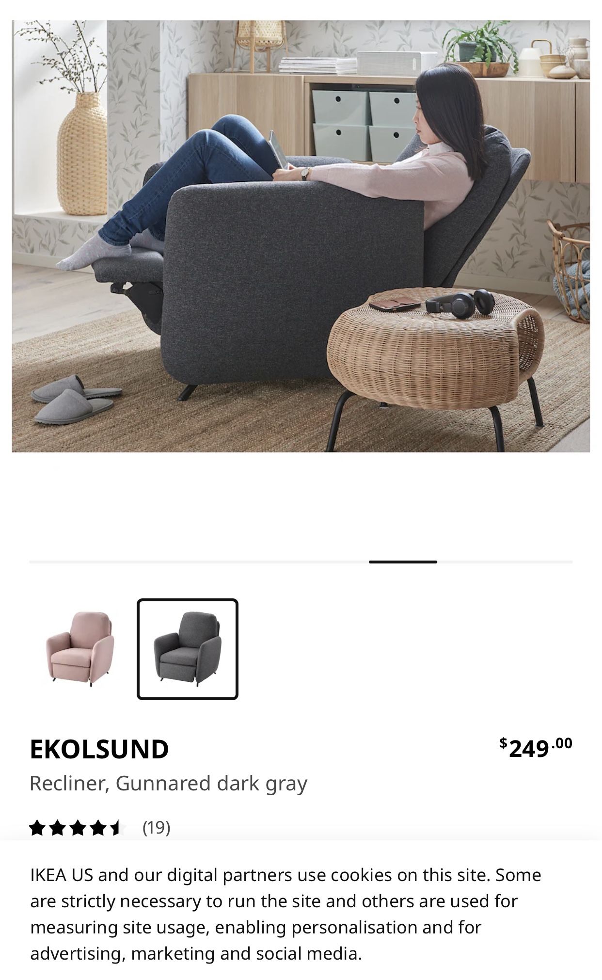 Ekolsund Ikea Recliner Chair Silla/ Asiento Reclinable for Sale in