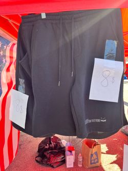 Black sweat shorts