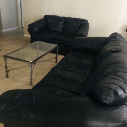 Leather Couch Set