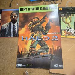 Blockbuster Video: Halo 2 Store Front Poster $500 Obo